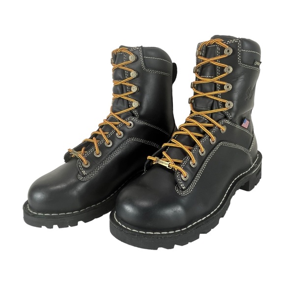 Danner Quarry USA Men 7.5D‎ Black Gore Tex EH Vibram Heavy Duty Work Boots main image 9